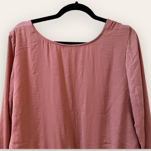 AMERICAN EAGLE - Silky Pink Mini Dress with Elastic Waistband - Picture 9 of 14